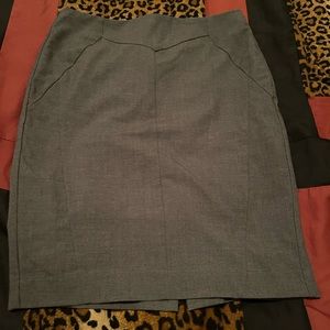 Grey suit skirt
